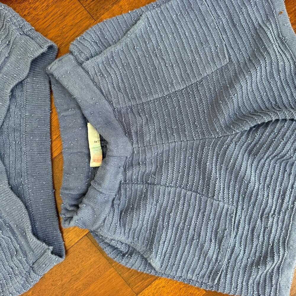 Free People Blue Cozy Knit Two-Piece Set - Picture 3 of 4